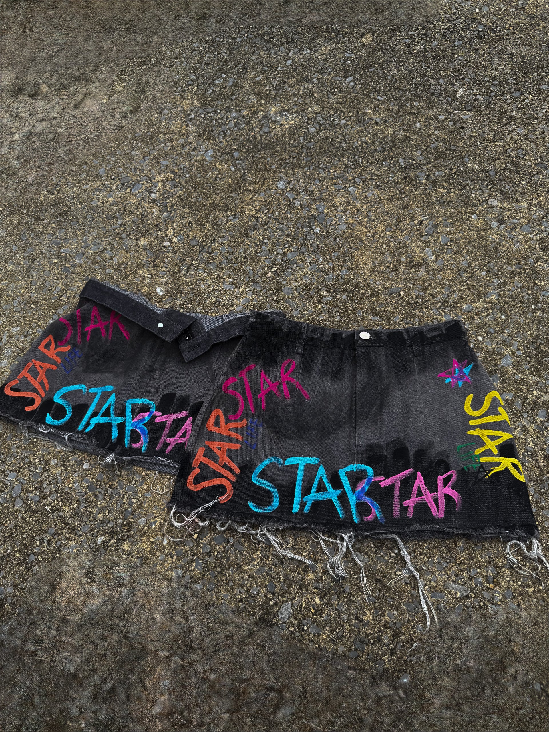 Dark wash 'Stargirl' mini skirt
