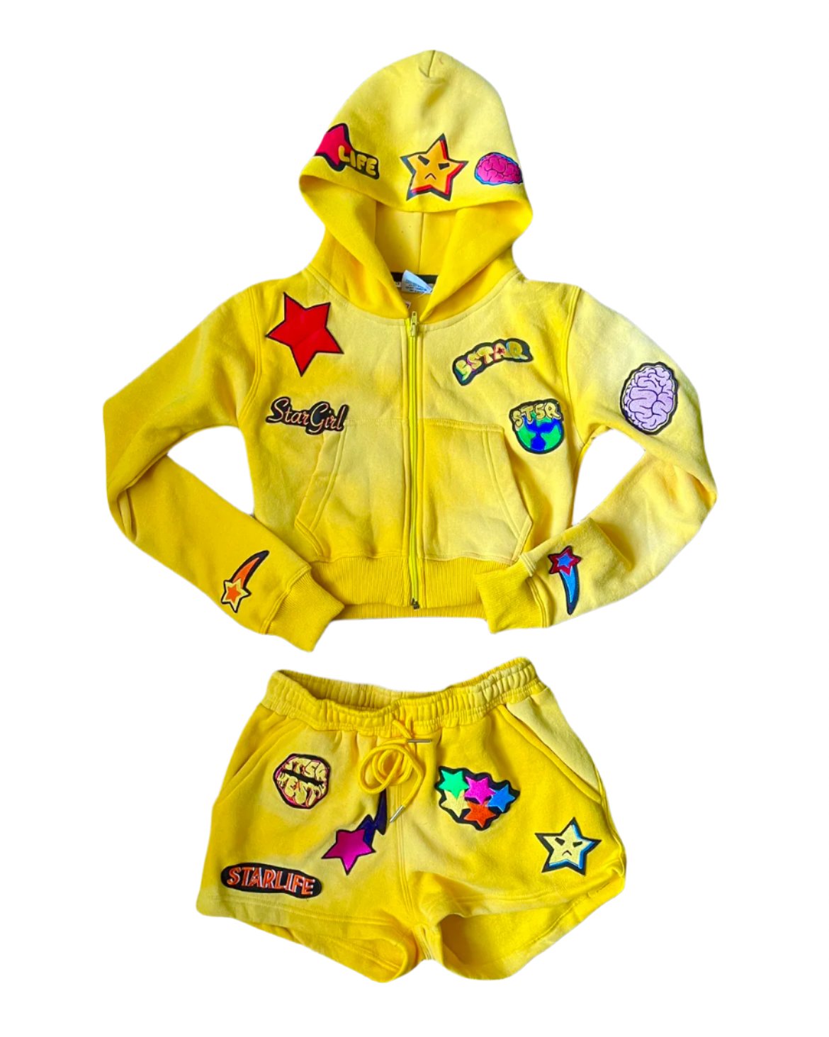 Yellow Stargirl Short Set