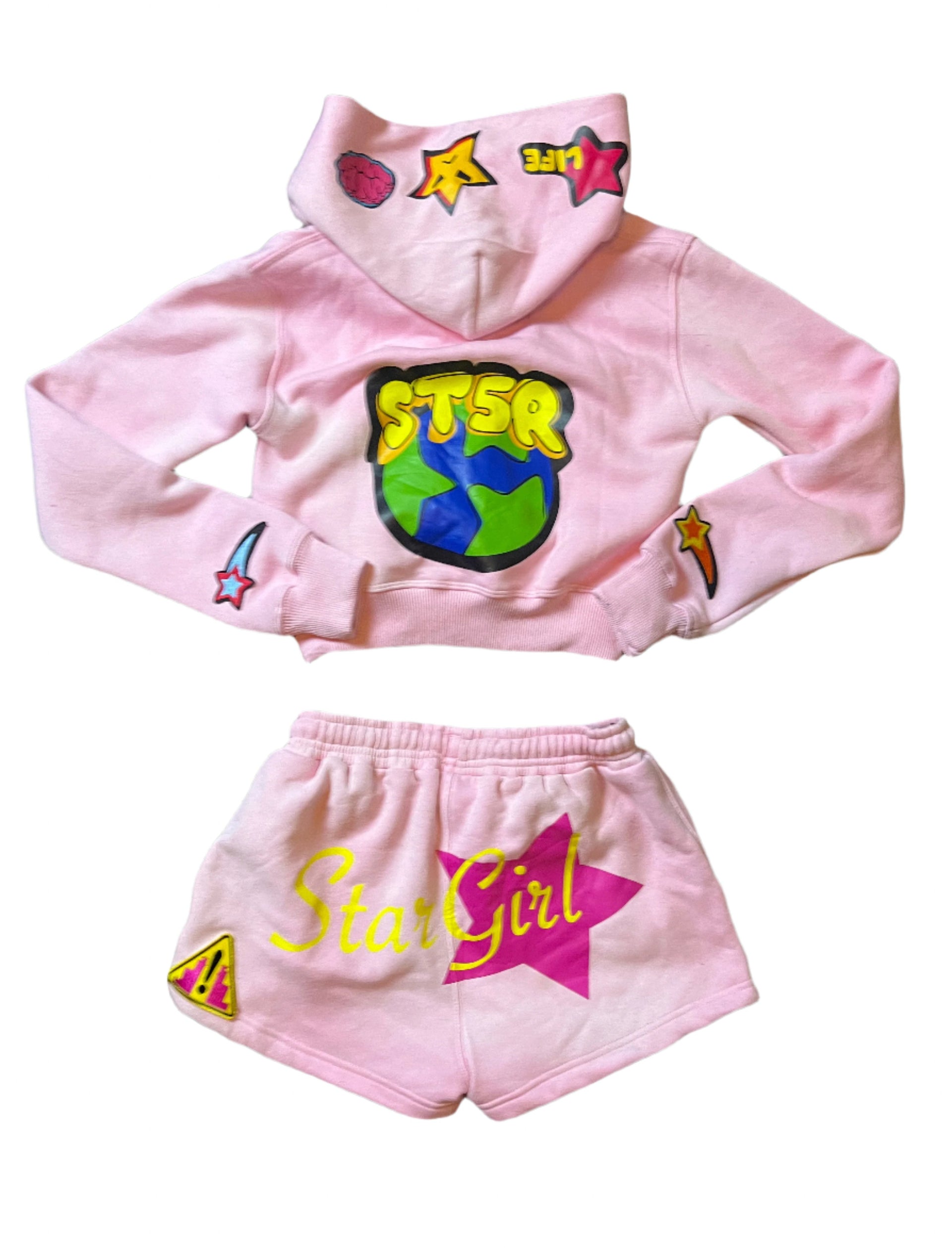 Baby Pink Stargirl Short Set