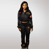 Black Stargirl Tracksuit Set