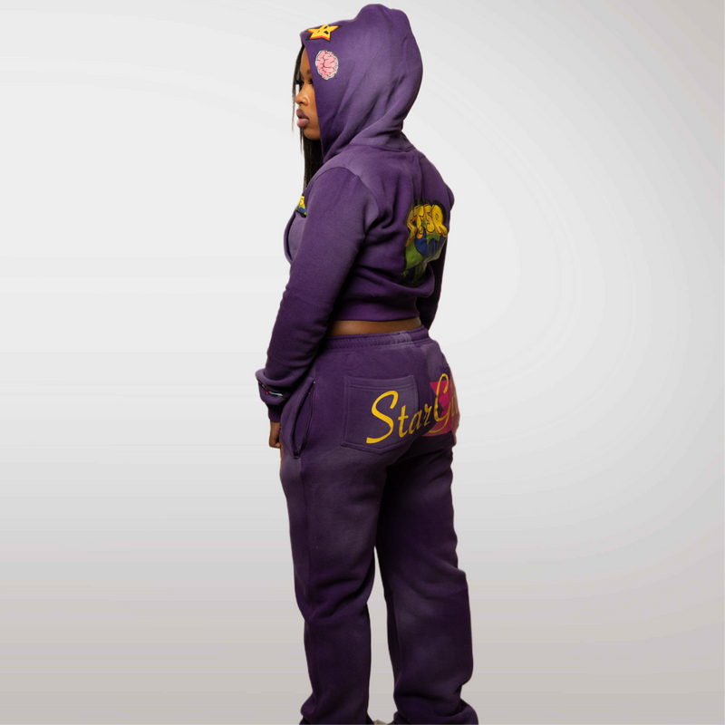 Purple Stargirl Tracksuit Set