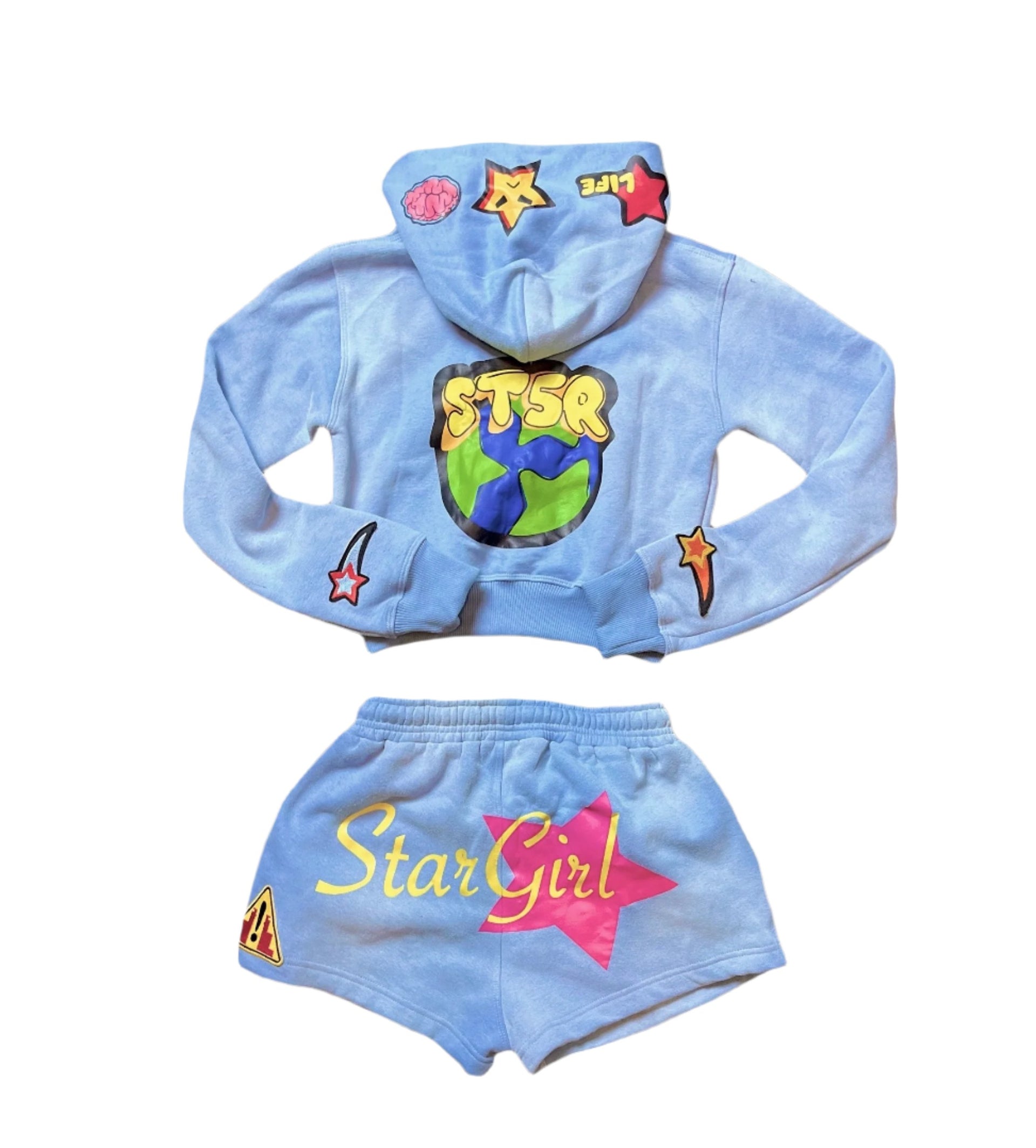 Baby Blue Stargirl Short Set