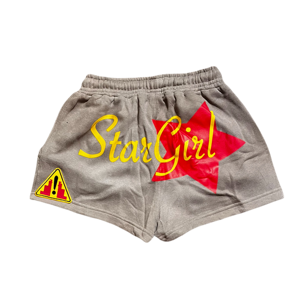 GREY Individual Star girl Shorts