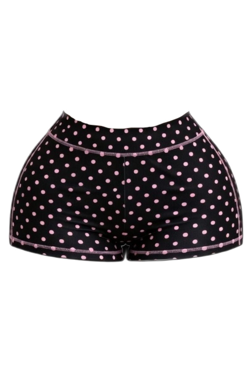 Black 'Stargirl' Polka Short