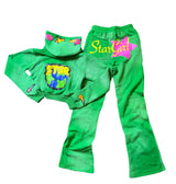 Green Star Girl Tracksuit Set